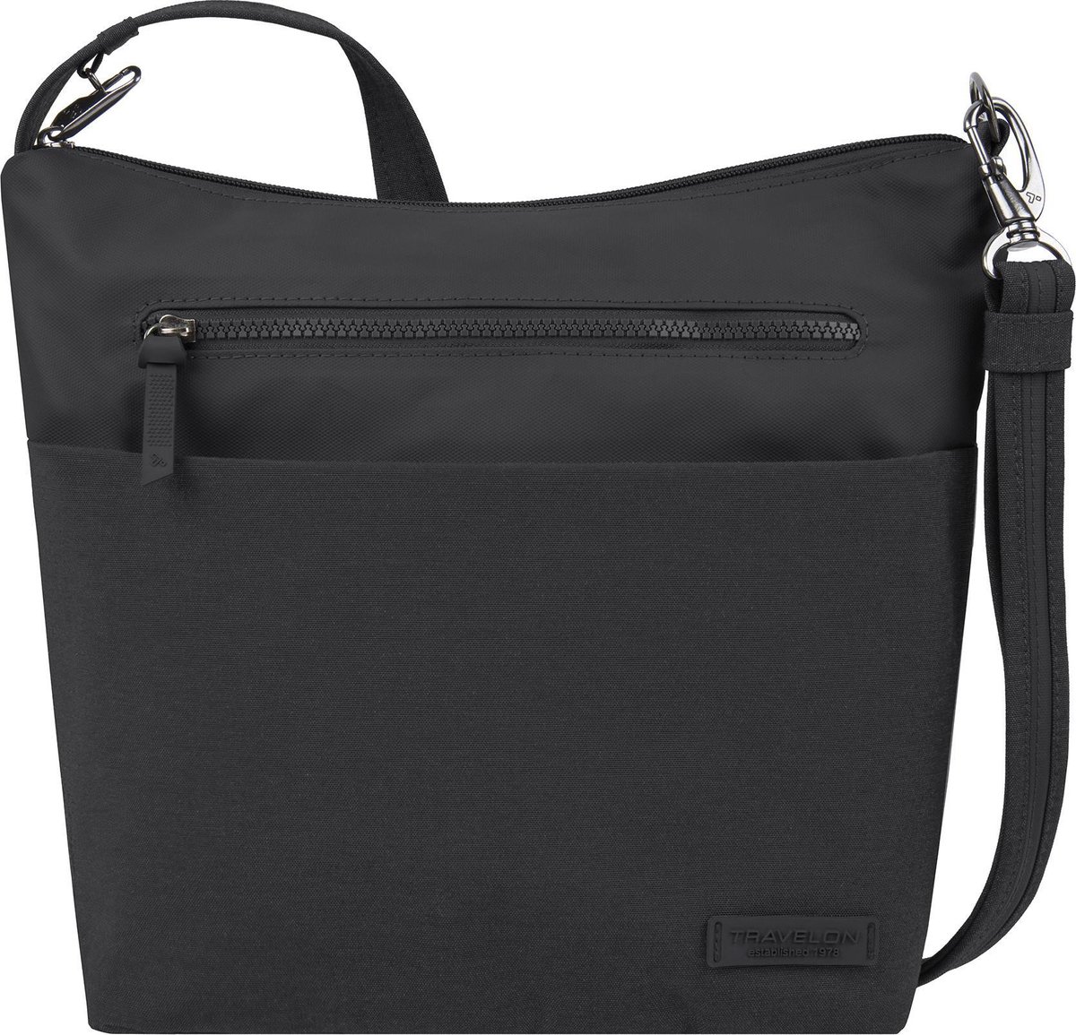 Travelon Metro Anti-diefstal Schoudertas – RFID Crossbody – Zwart