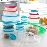 Storage Vershoudbakjes - Afsluitbaar - Multi Color (31 stuks) Lunchbox