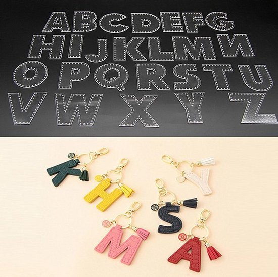 bijlage bleek zak Alfabetvorm voor het maken van leer. 26 letters. Elke letter is ongeveer 6  cm lang.... | bol.com