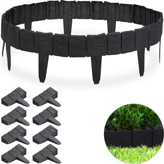 Borderrand afzetlint metaal alu/zink 25 cm x 10 meter | Gazonrand Borderrand afzetlint metaal alu/zink 25 cm x 10 meter | Gazonrand