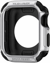 Spigen Tough Armor Case voor de Apple Watch 44 mm - Zilver