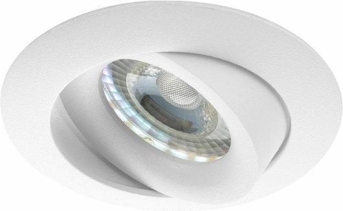 Warmglow inbouwspot Nilas -Rond Wit -Philips Warm Glow -Dimbaar -3.7W -Philips LED