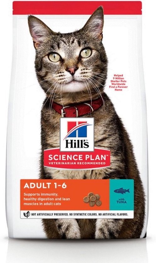 Hill's Feline Adult Tonijn - Kattenvoer - 7 kg | bol.com