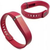 TPU armband voor Fitbit Flex - Kleur - Donker rood, Maat - S (Small)