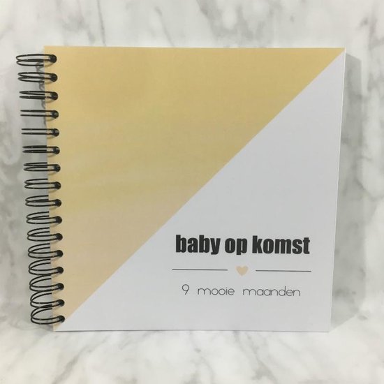 Studijoke - Invulboek zwangerschap GEEL Zwangerschapsdagboek fotoboek |  bol.com