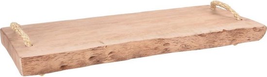 Houten kaarsenplateau robuust 51 cm - Home deco - Woondecoratie/woonaccessoires - Kaars planken/plateaus van hout