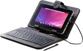 MMTC Tablethoes / Tabletcase met toetsenbord t.b.v. 7 inch tablets - Zwart