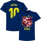 Barcelona Messi 10 Gaudi Foto T-Shirt - Navy - XL