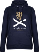 Schotland The Brave Dames Hooded Sweater - Navy - XXL