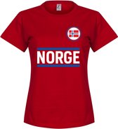 Noorwegen Team Dames T-Shirt - Rood - M