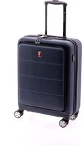 Gladiator Tech Handbagage Koffer / 15 inch Business Laptop Koffer - 55 cm - TSA slot - Blauw