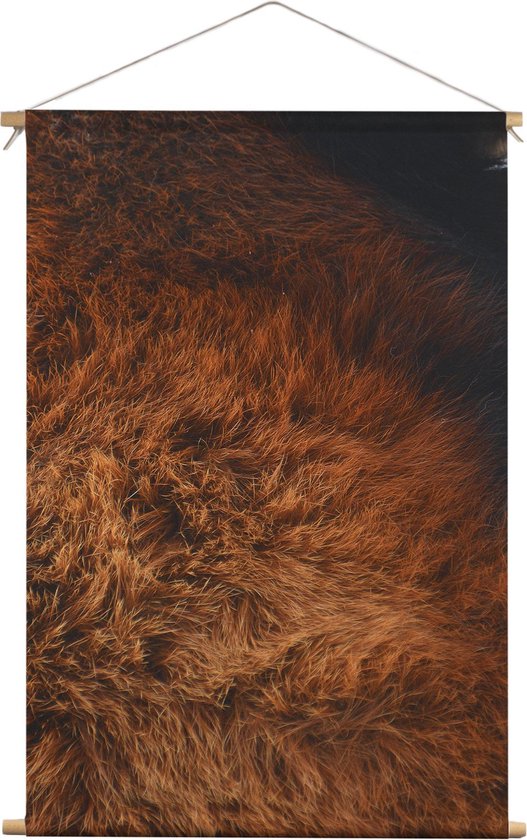 Rode panda vacht | Dieren | Textieldoek | Textielposter | Wanddecoratie | 60CM x 90CM” | Schilderij