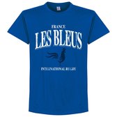 Frankrijk Les Bleus Rugby T-Shirt - Blauw - XXXL