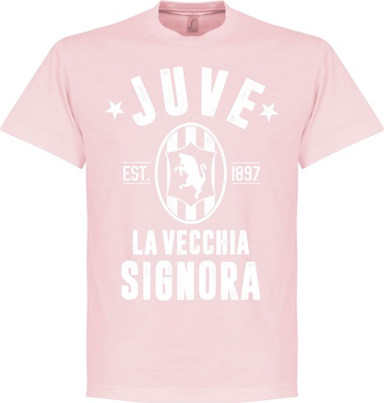 fundament accent fluweel Juventus Established T-Shirt - Roze - S | bol.com