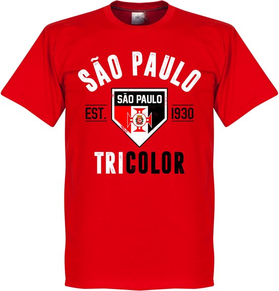 Sao Paulo Established T-Shirt - Rood - XXXXL