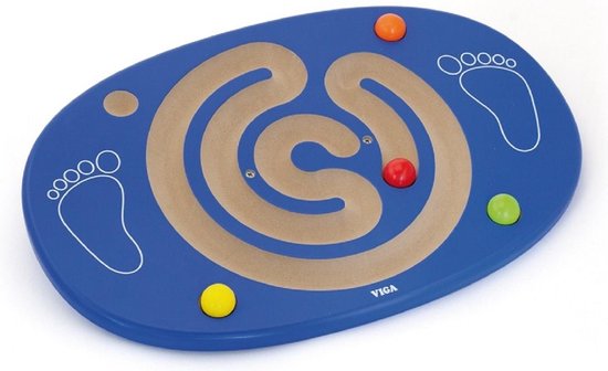 Afbeelding van het spel Viga Toys Balansbord Trace & Balance Blauw