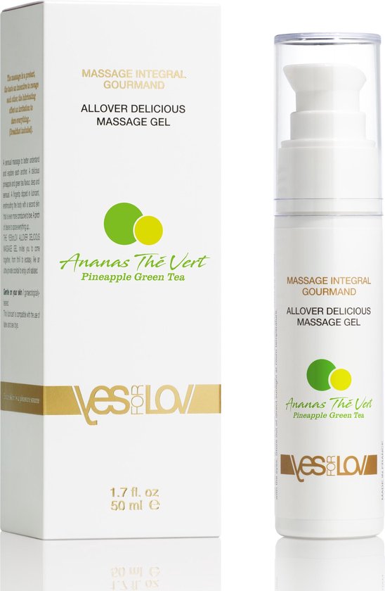 YESforLOV - Allover Delicious Massage Gel Pineapple Green Tea