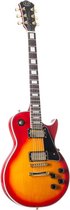 J & D New LC300 CS (Cherry Sunburst) - Single-cut elektrische gitaar