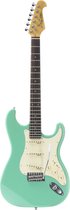 J & D ST Vintage SGR Surf Green - ST-Style elektrische gitaar