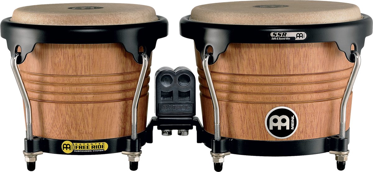 Meinl FreeRide Bongos FWB190SNT-M, 6 3/4"+8" Super Natural #SNT-M - Bongo