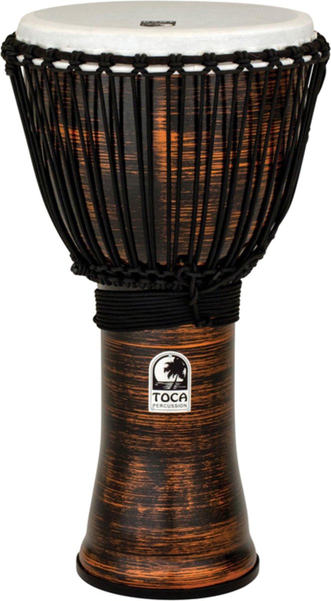 Toca TF2DJ-12SC Rope Tuned Djembes 12 Spun Copper djembé