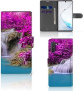Geschikt voor Samsung Galaxy Note 10 Flip Cover Waterval