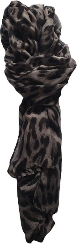Dunne Dames Sjaal Viscose panterprint luipaard tijgerprint - leopard -  luipard - grijs... | bol.com