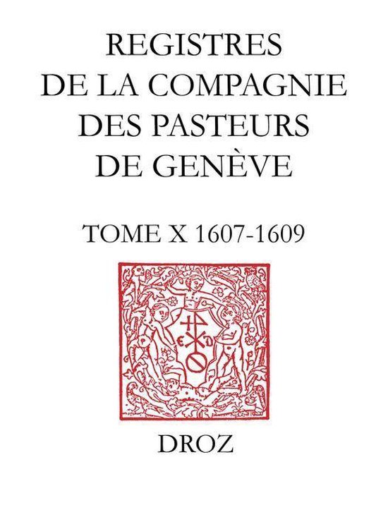 Travaux d'Humanisme et Renaissance - Registres de la Compagn ... - cover