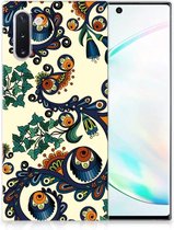 Geschikt voor Samsung Galaxy Note 10 Siliconen Hoesje Barok Flower