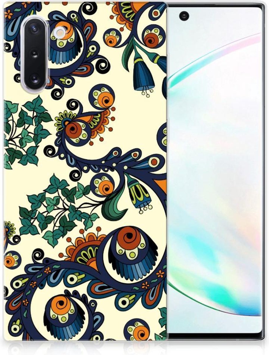 Siliconen Hoesje Samsung Galaxy Note 10 Barok Flower