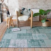 Patchwork vloerkleed - Dreams Mint/Turquoise 70x140cm