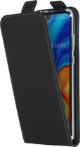 Accezz Hoesje Geschikt voor Huawei P30 Lite Hoesje Met Pasjeshouder - Accezz Flipcase - Zwart