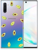 Geschikt voor Samsung Galaxy Note 10 Siliconen Case Avocado