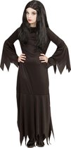 WIDMANN - Zwarte gothic dame outfit voor kinderen - 140 (8-10 jaar)