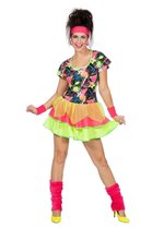 Wilbers & Wilbers - Jaren 80 & 90 Kostuum - Daverende Disco Girl Jaren 80 - Vrouw - Geel - Maat 34 - Carnavalskleding - Verkleedkleding