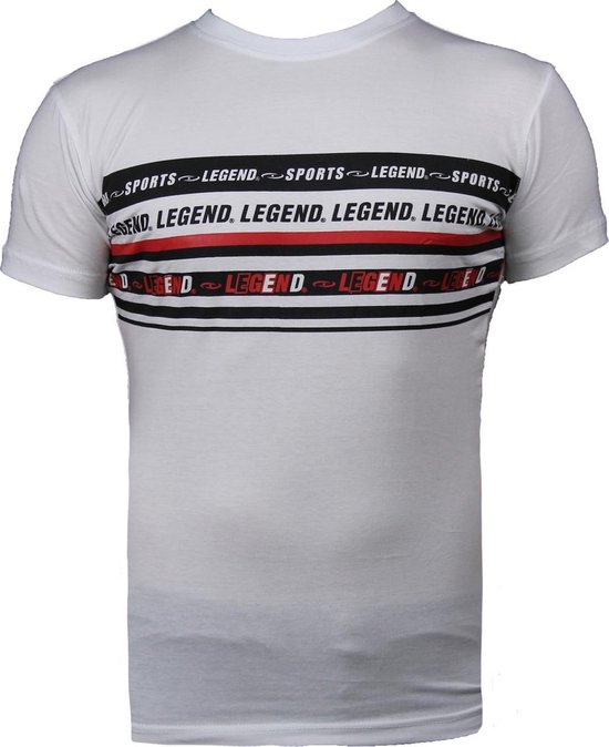 T-Shirt Wit Legend Sports  4XS