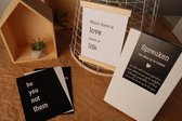 Box: spreuken om alles op te leuken 'wit-zwart'