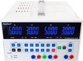 Peaktech 6075: Digitale laboratoriumvoeding, 2 x 0 - 30 V / 0 - 5 A DC, 5 V / 3 A vast met USB