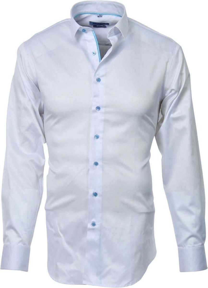Bimi hemd Wit - Overhemden heren - Overhemd wit - Heren overhemd - Supima Twill-39