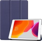 iPad 10.2 Hoesje - Tri-Fold Book Case met Wake/Sleep - Geschikt voor iPad - Donkerblauw