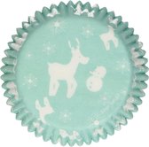 FunCakes Cupcake Vormpjes Muffin Vormpjes Papier Winter Wonderland - 48 stuks