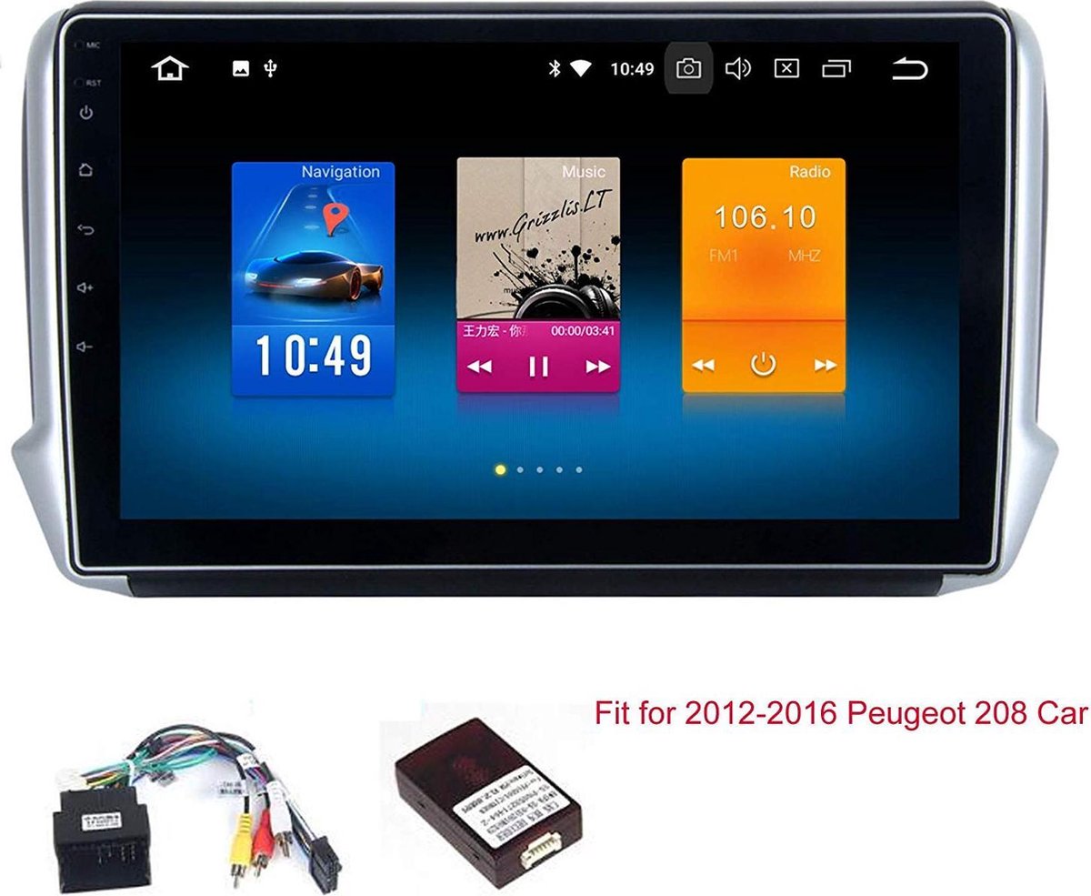 Peugeot 208/2008 navigatie carkit full touch usb android 9 dab+ | bol.com