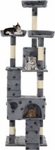 Kattenkrabpaal (incl kattenspeelstok) 170cm grijs - Krabpaal katten - Katten Krabpaal