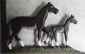Gietijzeren - plantenhanger - paard - veulen
