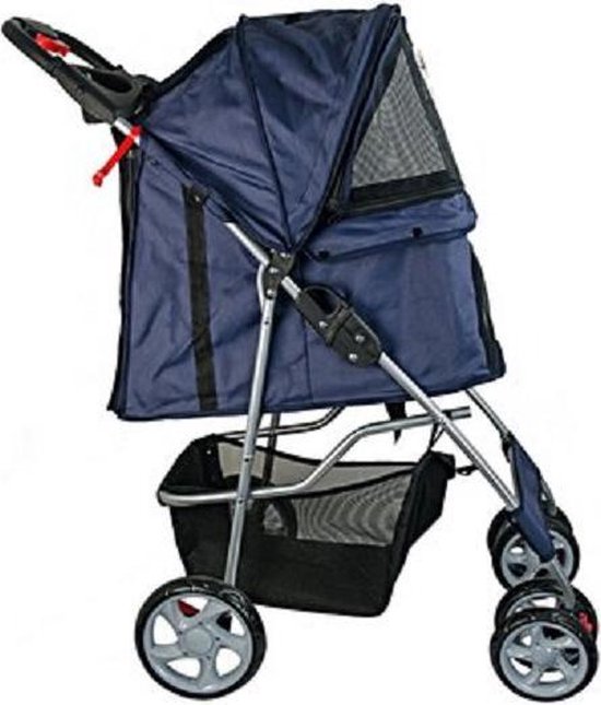 Topmast Hondenbuggy Buggie Donkerblauw - 4 Wielen - AANBIEDING