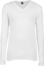 Alan Red Oslo Long Sleeve Heren T-shirt Wit V-Hals Body Fit 2-Pack