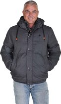 BJØRNSON BRUNO Winterjas Warm gewatteerd Heren - Maat 6XL - Antraciet Melange