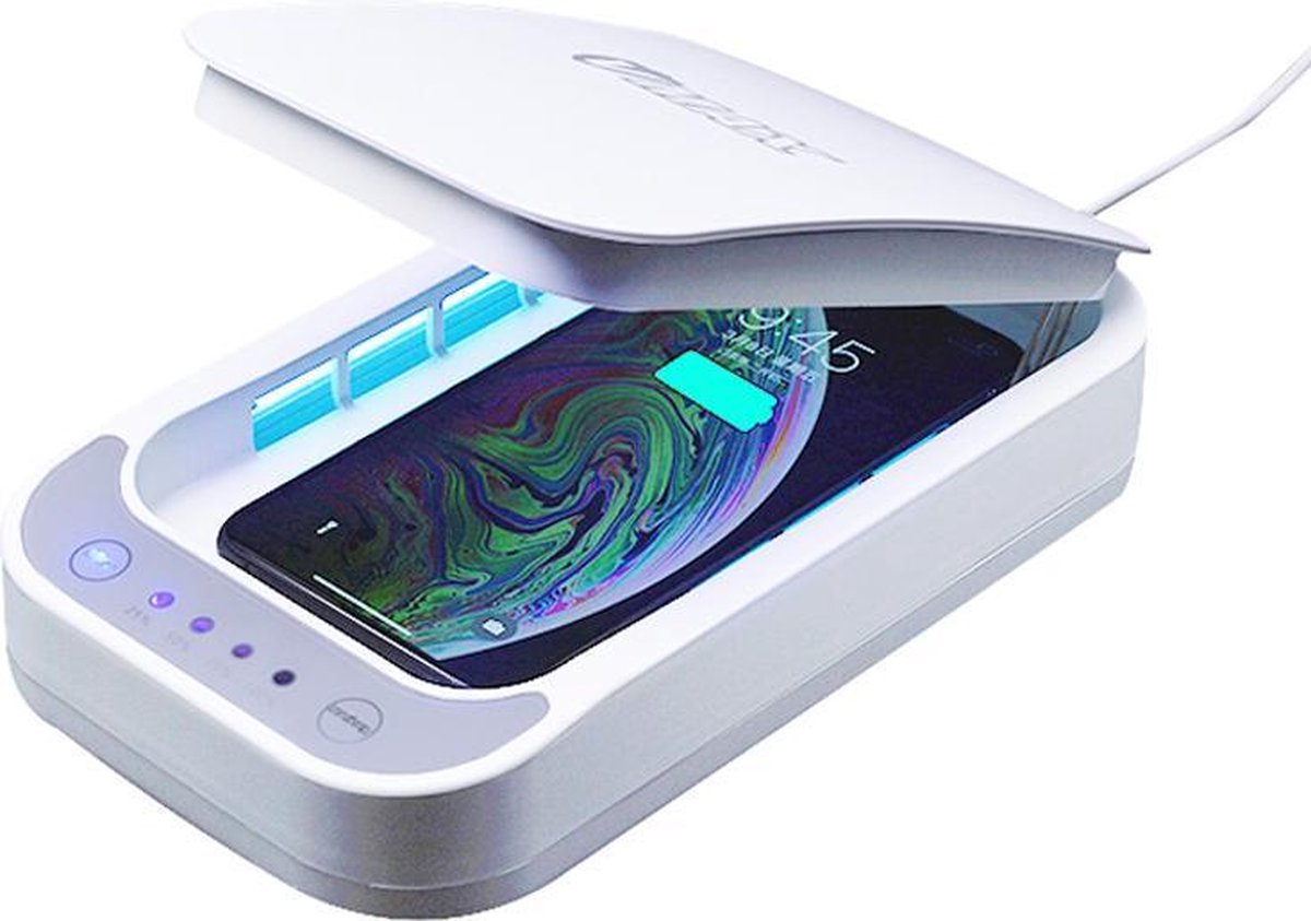 Nettoyage de téléphone - Stérilisateur UV - Nettoyeur de téléphone portable  -... | bol