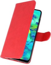 Samsung Galaxy Note 10 Hoesje Kaarthouder Book Case Telefoonhoesje Rood