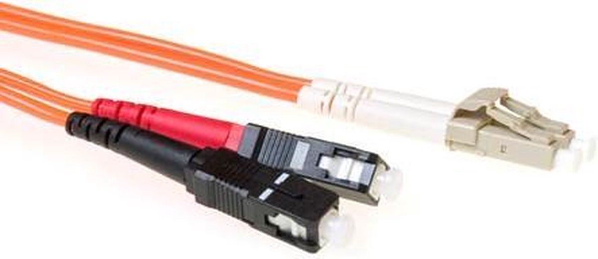 ACT RL8520 Glasvezel Patchkabel Duplex LSZH - LC/SC 50/125µm OM2 - 20 meter